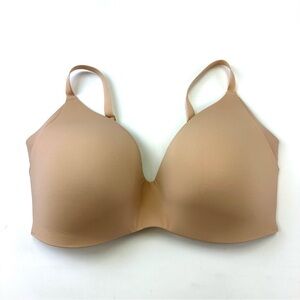 Knix Wingwoman wireless beige smooth contour bra Size 8 fits 40D 40DD 40E